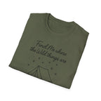 Cursive Chalkboard Writing T-Shirt
