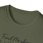 Cursive Chalkboard Writing T-Shirt