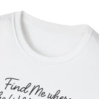 Cursive Chalkboard Writing T-Shirt