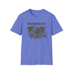Lush Tropical Floral Scene T-Shirt