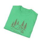 Camping Tent and Campfire T-Shirt