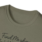 Cursive Chalkboard Writing T-Shirt